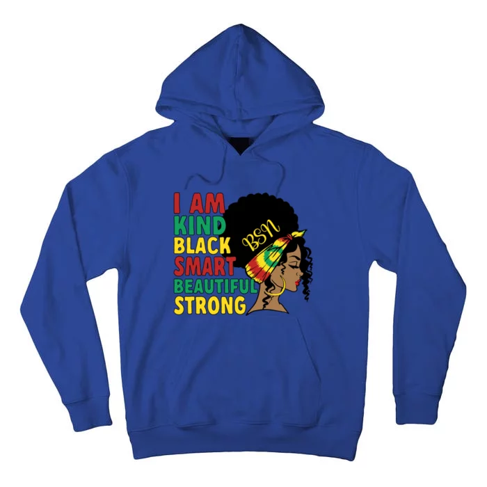 Black Bsn African American Bachelor Of Science In Nursing Meaningful Gift Tall Hoodie