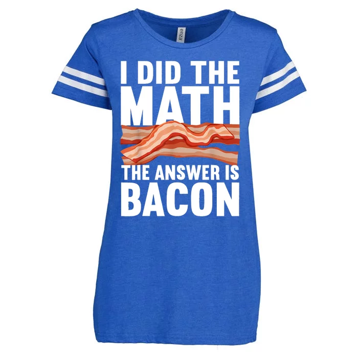 Best Bacon Art For Women Food Pork Meat Bacon Lovers Enza Ladies Jersey Football T-Shirt