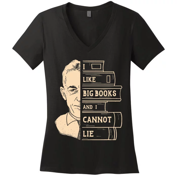 Big Books Addiction Recovery Bill W. Alcoholics Anonymous Women's V-Neck T-Shirt