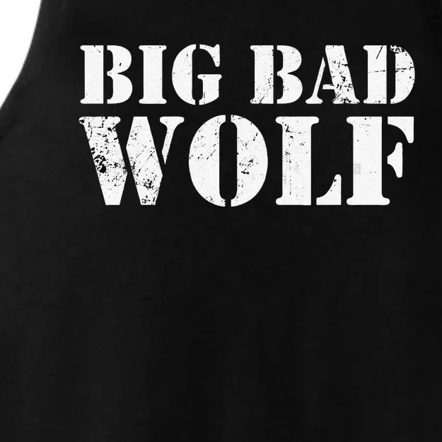 Big Bad And Wolf Funny Wolves Werewolf Cool Dog Gift Ladies Tri-Blend Wicking Tank