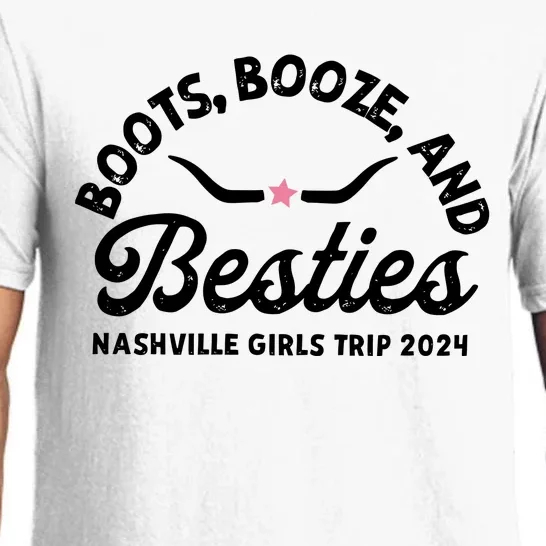 Boots Bozze And Besties Nashville Girl Trip 2024 Pajama Set