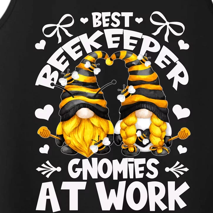 Best Beekeeper And Cute Honey Bee Gnomes Gift Performance Tank