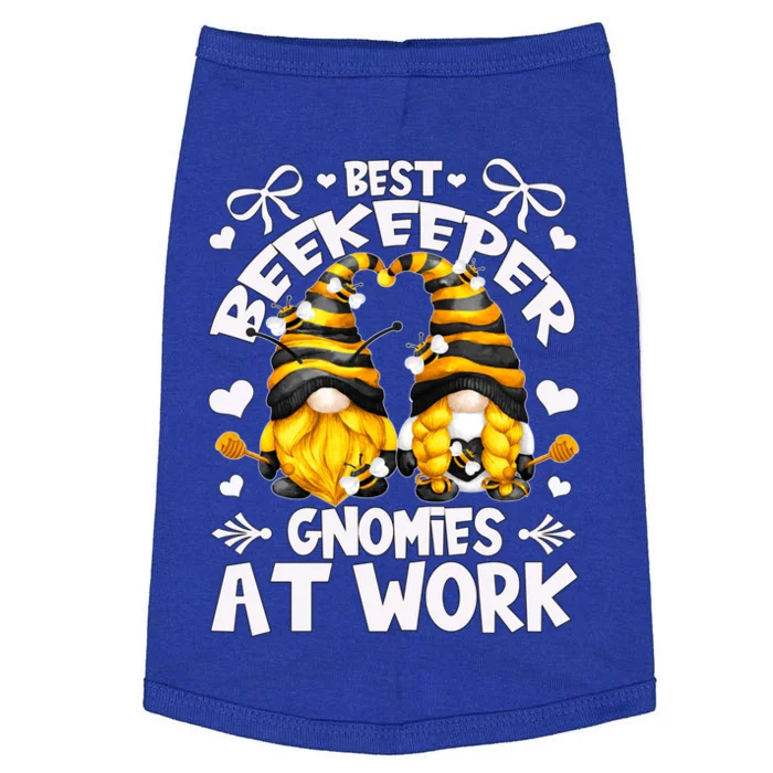 Best Beekeeper And Cute Honey Bee Gnomes Gift Doggie Tank