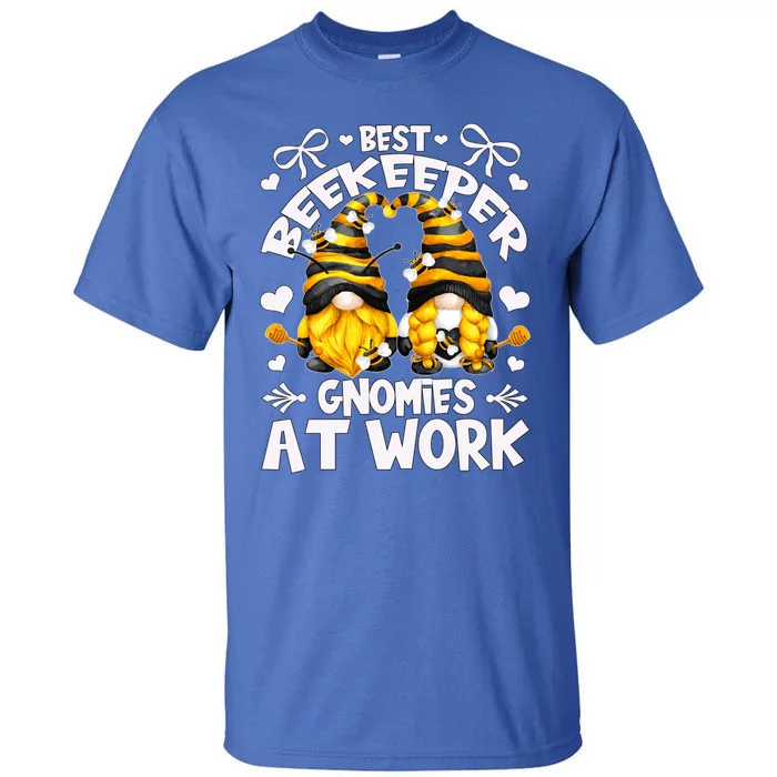 Best Beekeeper And Cute Honey Bee Gnomes Gift Tall T-Shirt