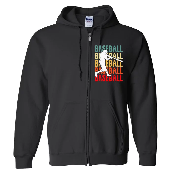 Baseball Full Zip Hoodie