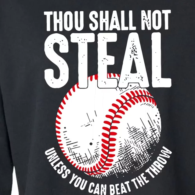 Baseball Cropped Pullover Crew