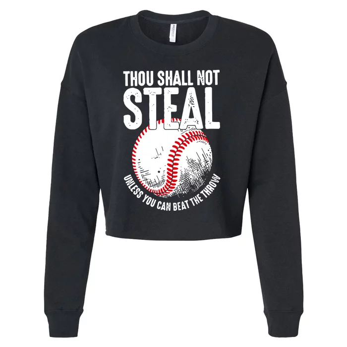 Baseball Cropped Pullover Crew