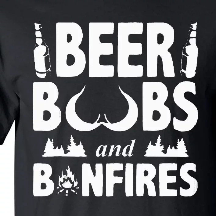 Beer Boobs And Bonfires Beer Dad Beer Tall T-Shirt