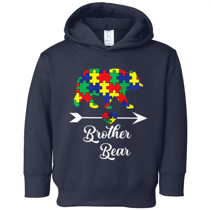 Brother Bear Autism Puzzle Awareness Bro Gifts Tee Toddler Hoodie