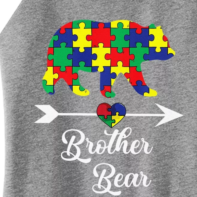 Brother Bear Autism Puzzle Awareness Bro Gifts Tee Women’s Perfect Tri Rocker Tank