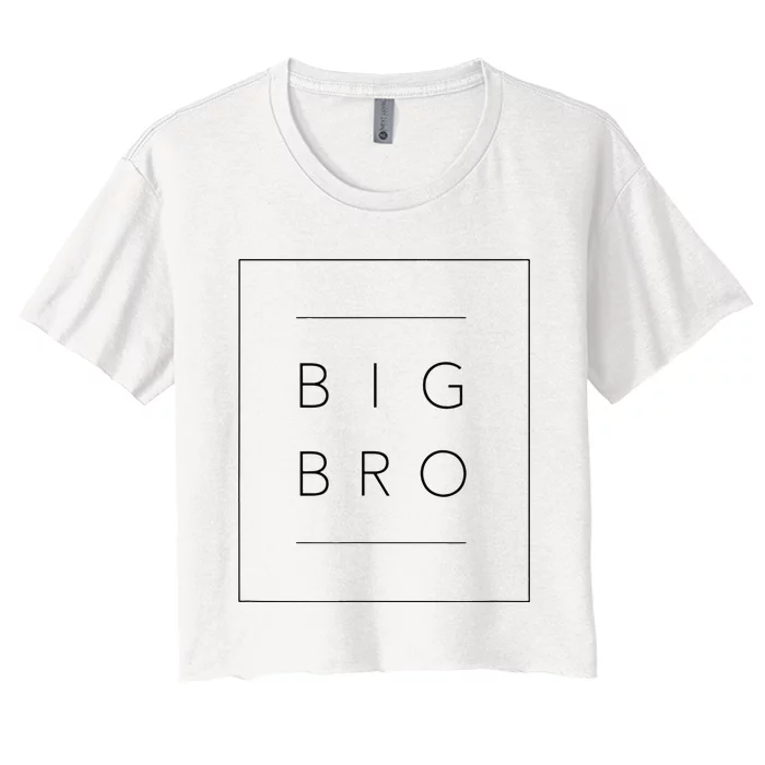 Big Brother Announcement Promoted To Big Bro Women's Crop Top Tee