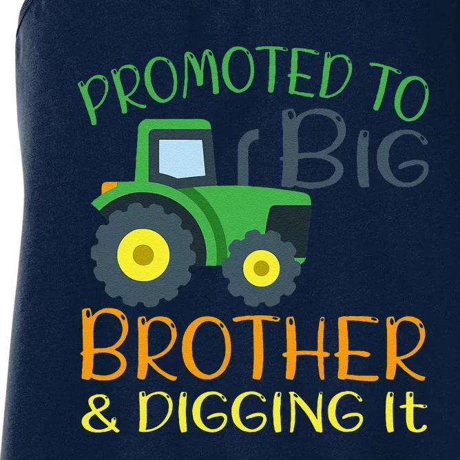 Big Brother Announcement Big Brother With Tractor Women's Racerback Tank