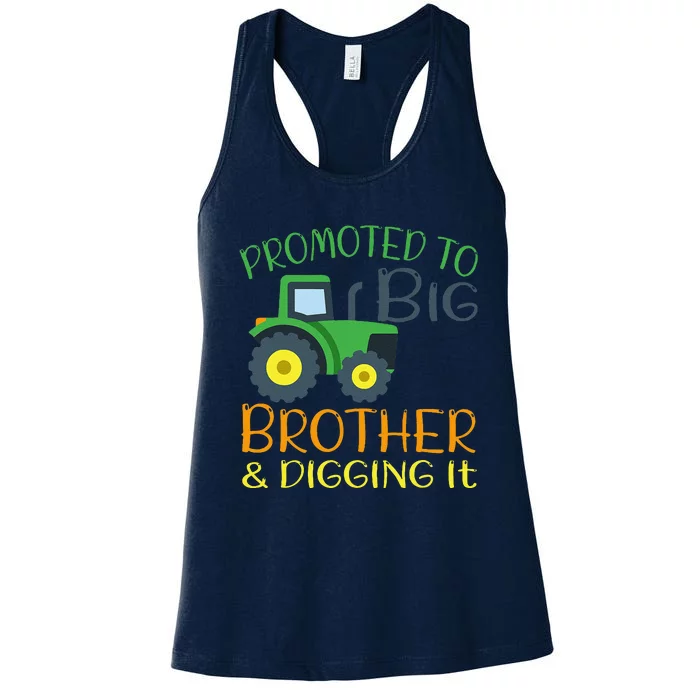 Big Brother Announcement Big Brother With Tractor Women's Racerback Tank