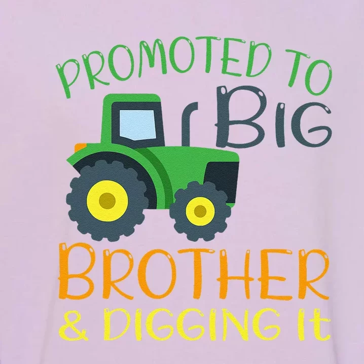 Big Brother Announcement Big Brother With Tractor Garment-Dyed Sweatshirt