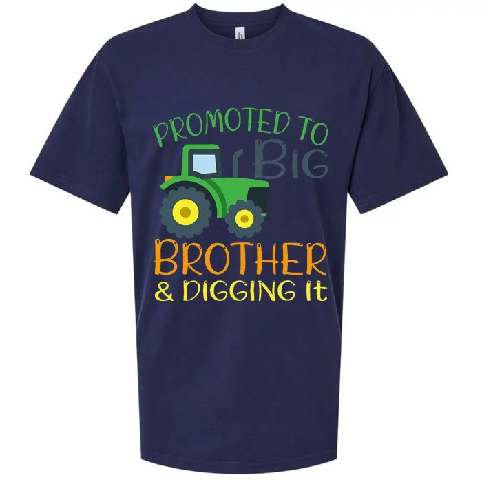 Big Brother Announcement Big Brother With Tractor Sueded Cloud Jersey T-Shirt