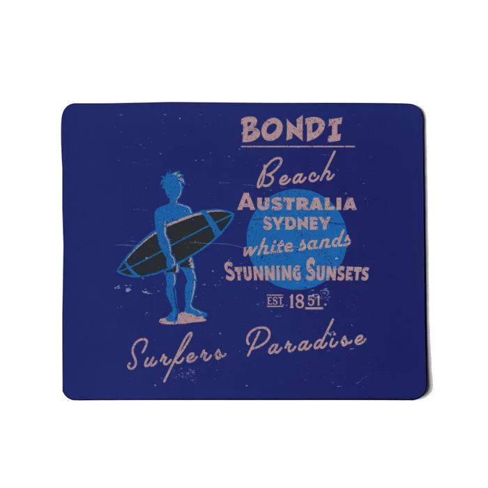 Bondi Beach Australia Vintage Mousepad