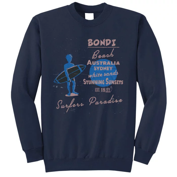 Bondi Beach Australia Vintage Tall Sweatshirt