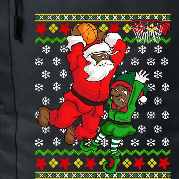 Basketball Black African American Santa Claus Dunk Elf Cool Gift Daily Commute Backpack