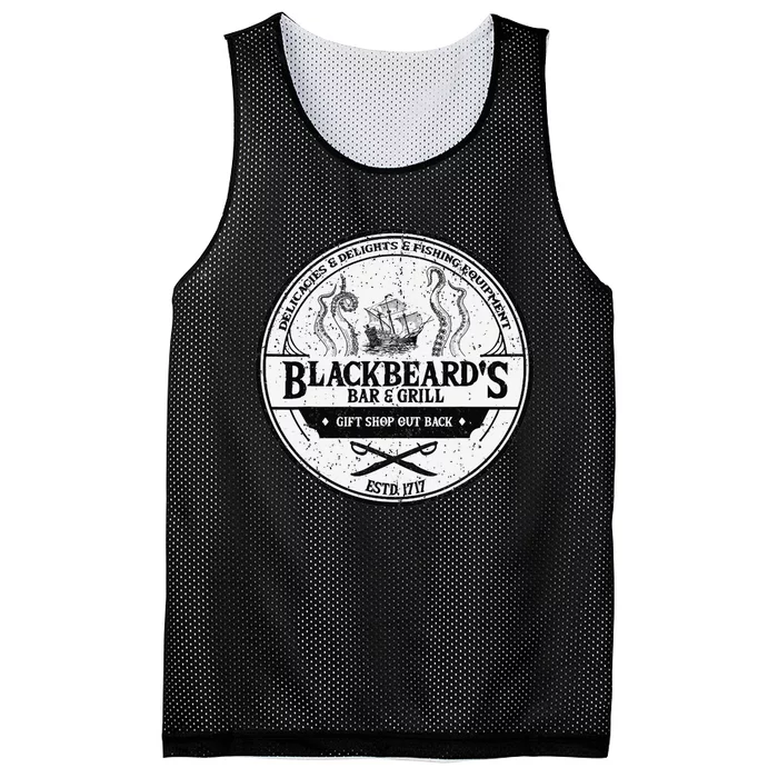 Blackbeard's Bar and Grill Mesh Reversible Basketball Jersey Tank