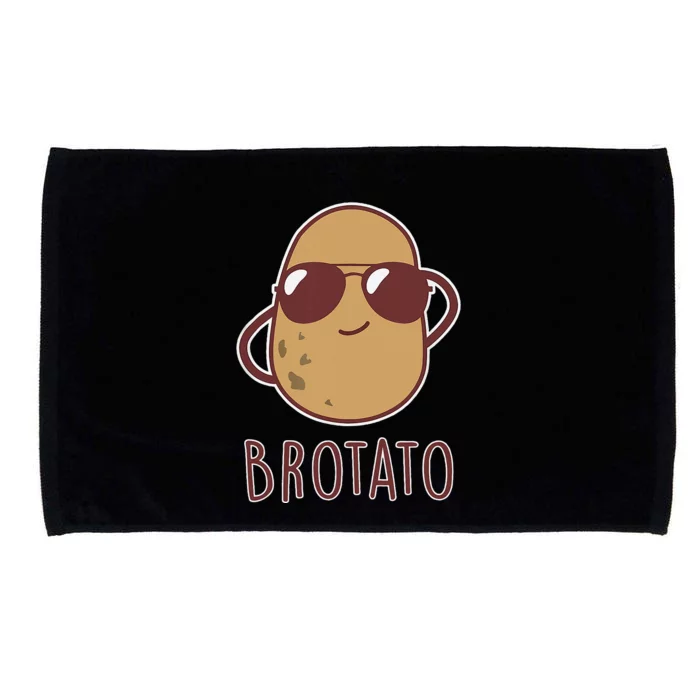 Brotato Brother And Potato Friendship Funny Potato Day Microfiber Hand Towel