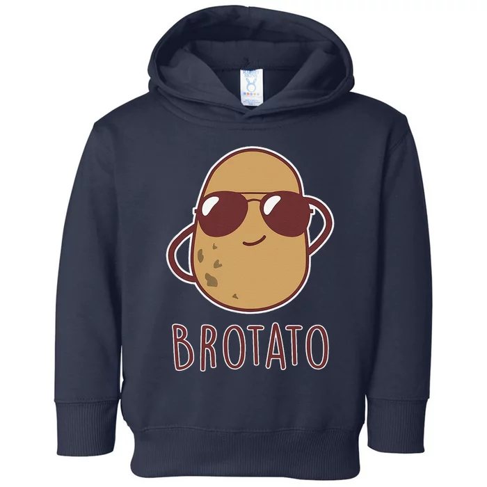 Brotato Brother And Potato Friendship Funny Potato Day Toddler Hoodie