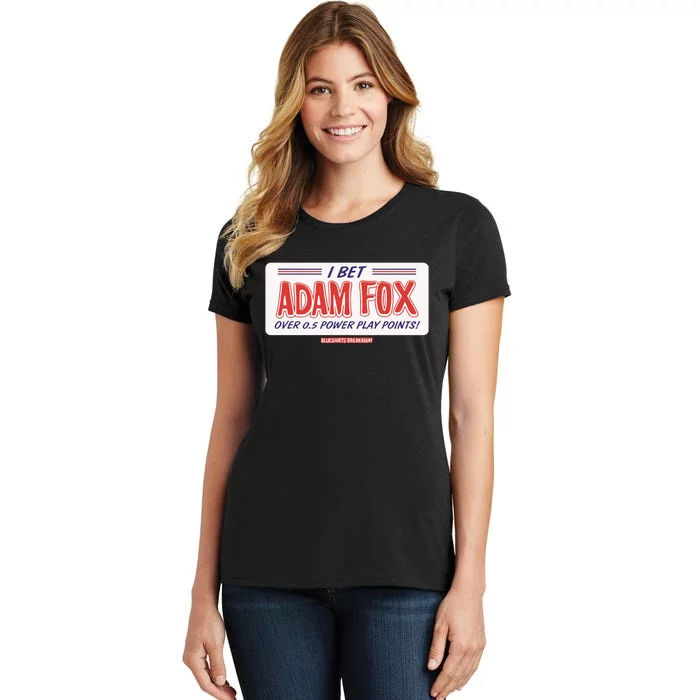 Blueshirts Breakaway Adam Fox Pp Points Bet Women's T-Shirt