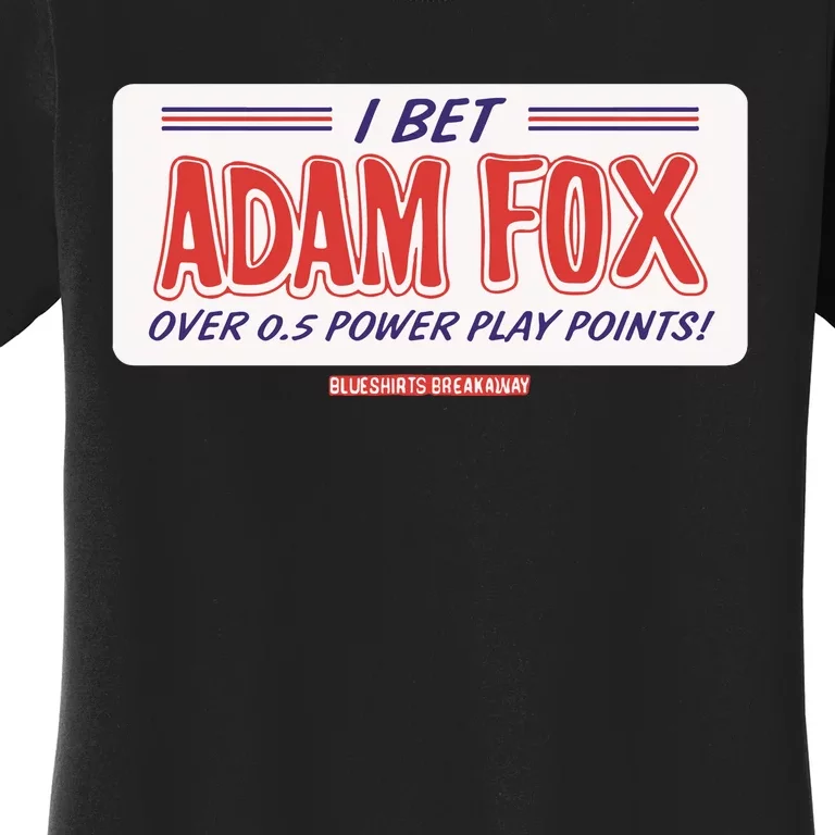 Blueshirts Breakaway Adam Fox Pp Points Bet Women's T-Shirt