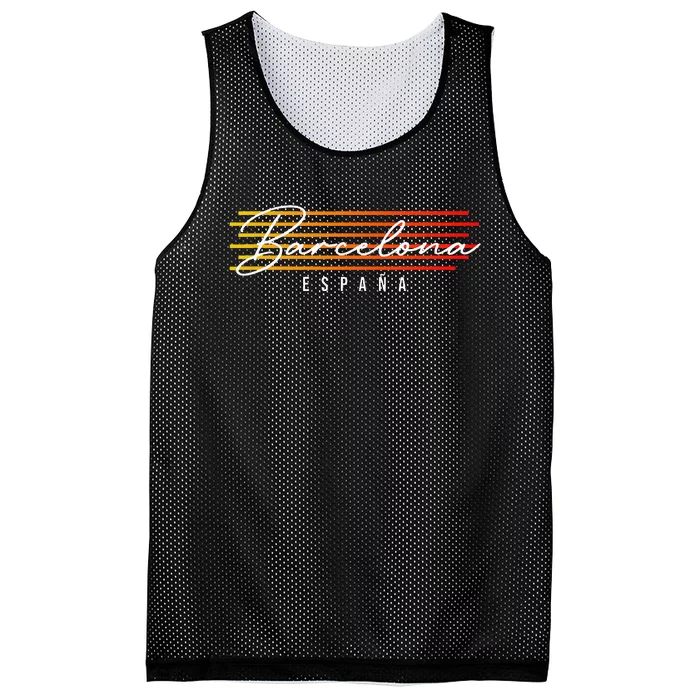 Barcelona Mesh Reversible Basketball Jersey Tank