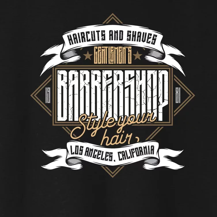 Barbershop Women's Crop Top Tee