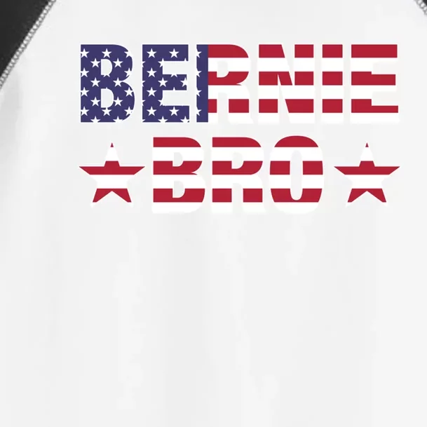 Bernie Bro American Flag Sanders 2020 Merica Feel Bern Meaningful Gift Toddler Fine Jersey T-Shirt