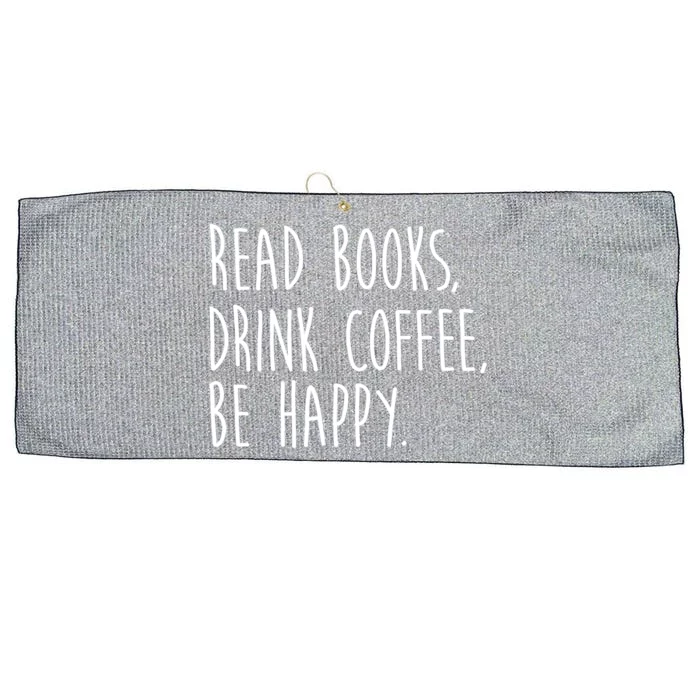 Book Books And Coffee Bookworm Funny Gift Large Microfiber Waffle Golf Towel