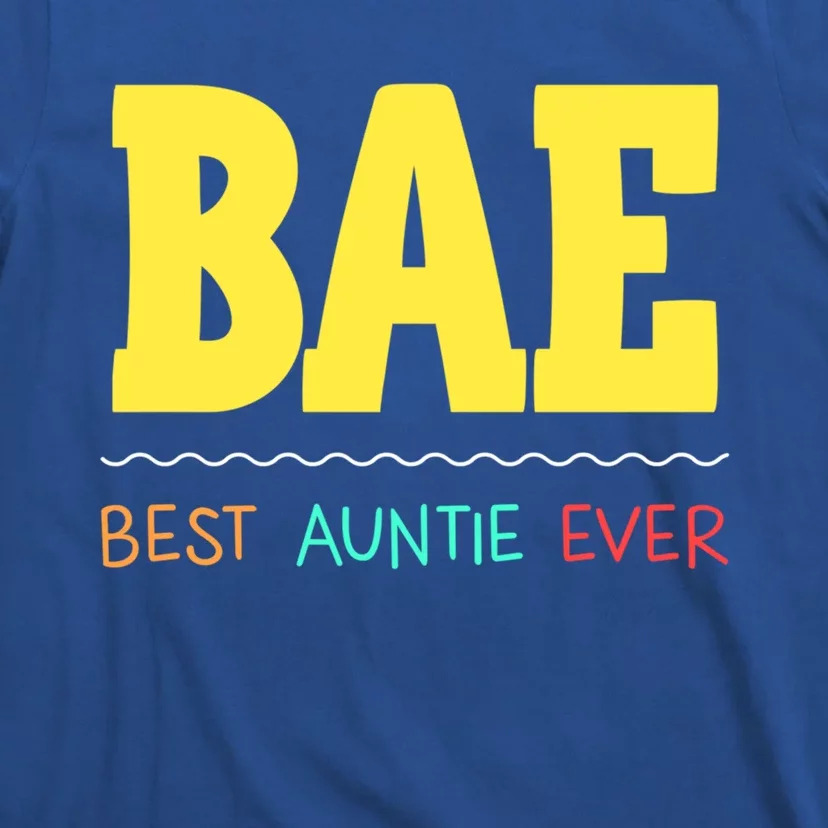 Bae Best Auntie Ever Bae Aunt Best Aunt Funny Auntie Funny Gift T-Shirt