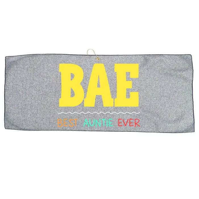 Bae Best Auntie Ever Bae Aunt Best Aunt Funny Auntie Funny Gift Large Microfiber Waffle Golf Towel