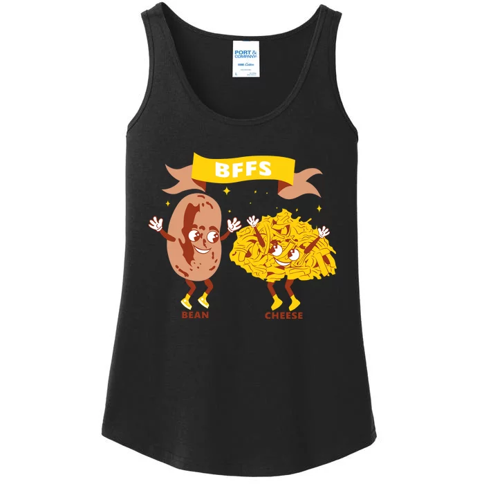 Bffs Bean And Cheese Ladies Essential Tank