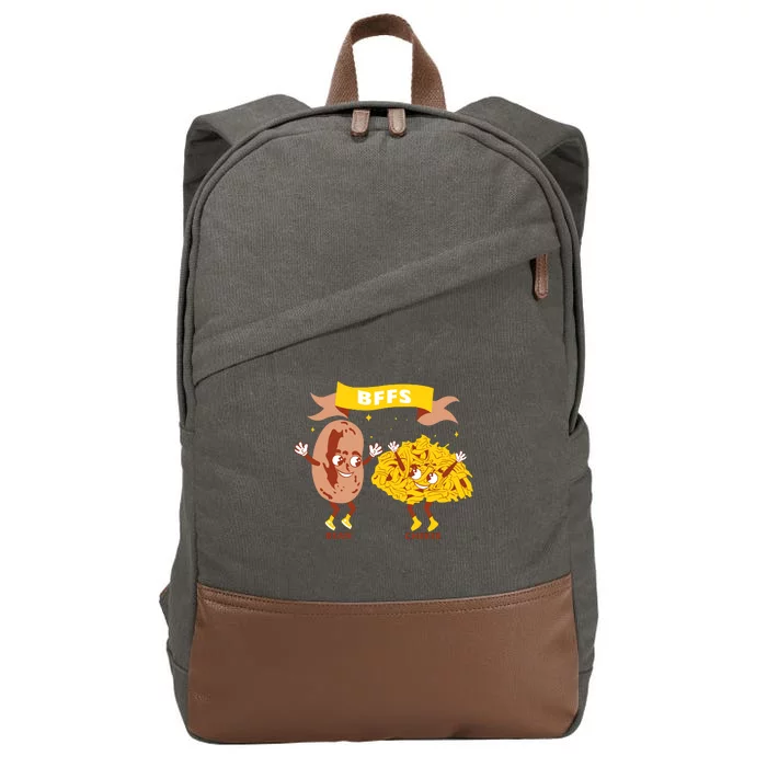 Bffs Bean And Cheese Cotton Canvas Backpack