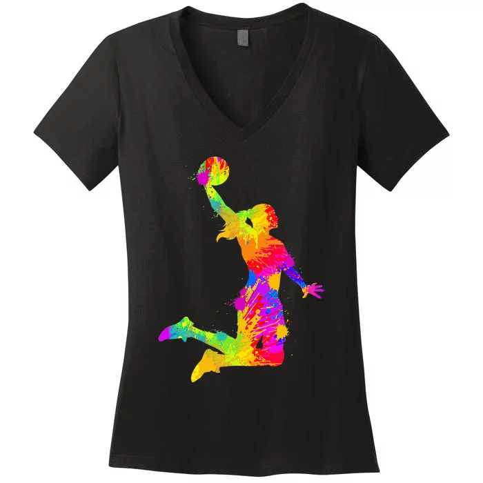 Basketball Women's V-Neck T-Shirt