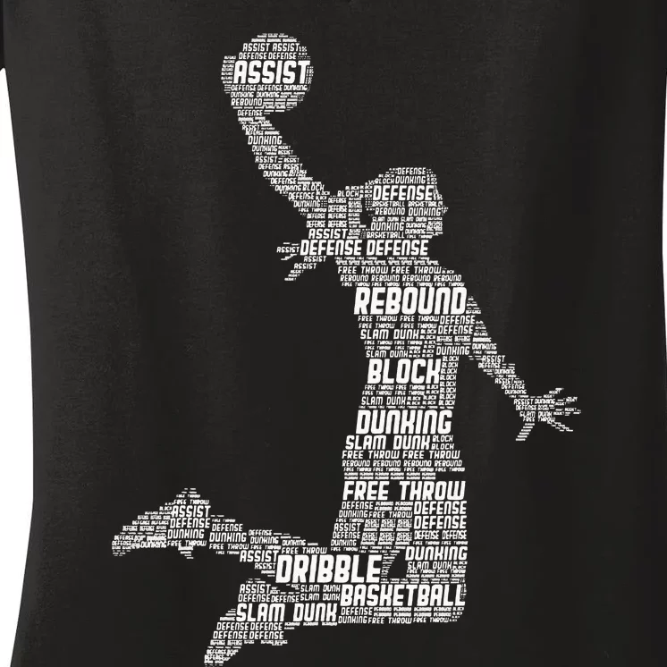 Basketball Women's V-Neck T-Shirt