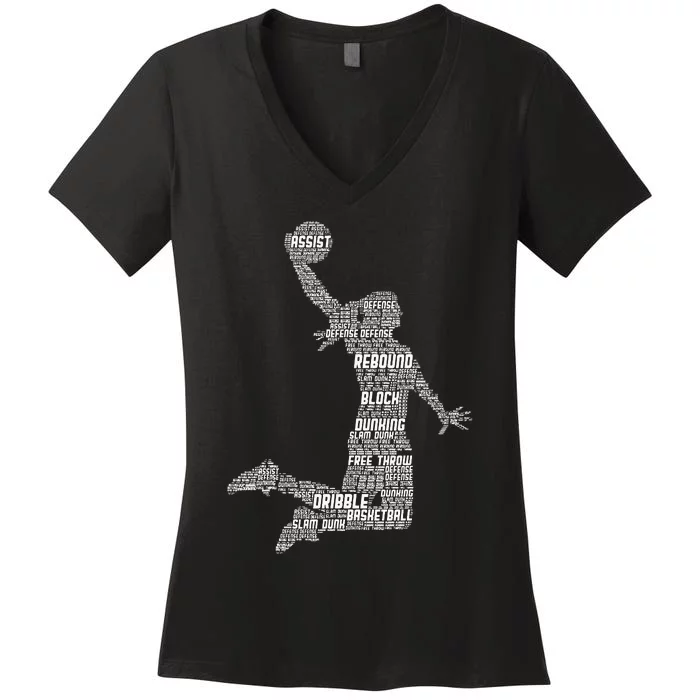 Basketball Women's V-Neck T-Shirt