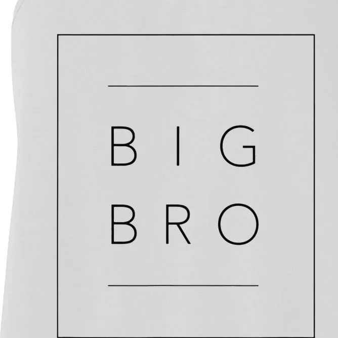 Big Brother Announcement Promoted To Big Bro Women's Racerback Tank