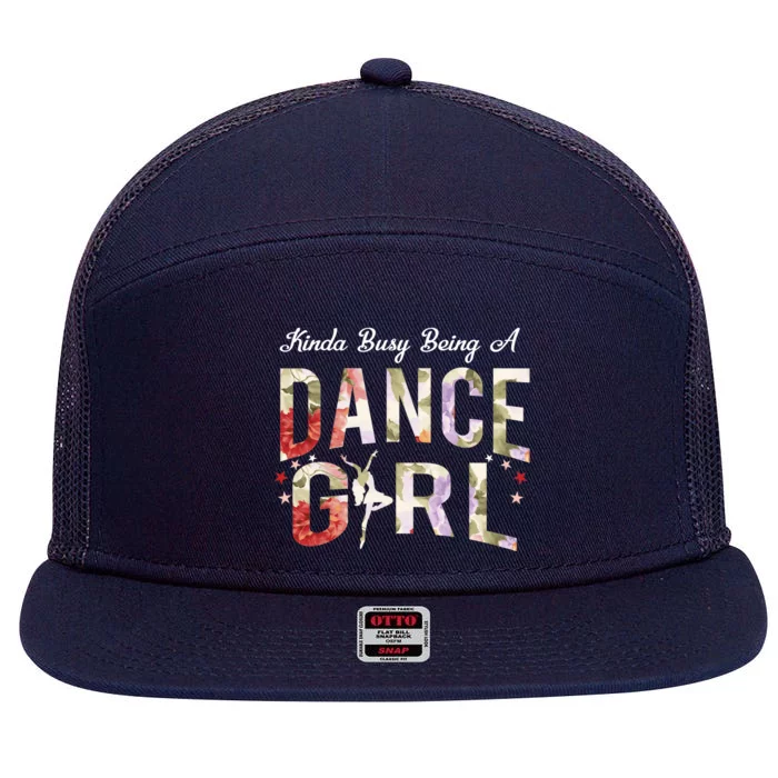 Busy Being A Dance Girl Hoodie Cute Funny Teen Dancer Quote 7 Panel Mesh Trucker Snapback Hat