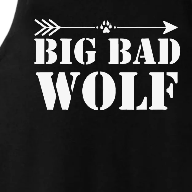 Big Bad and Wolf Funny Wolves Werewolf Cool Dog Gift Ladies Tri-Blend Wicking Tank