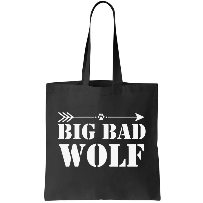 Big Bad and Wolf Funny Wolves Werewolf Cool Dog Gift Tote Bag