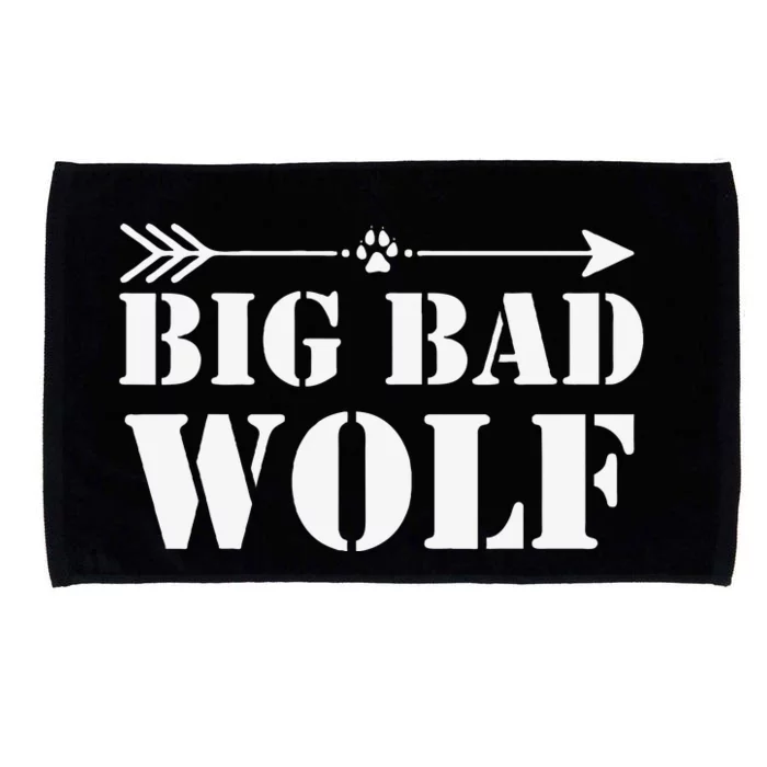 Big Bad and Wolf Funny Wolves Werewolf Cool Dog Gift Microfiber Hand Towel