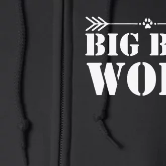 Big Bad and Wolf Funny Wolves Werewolf Cool Dog Gift Full Zip Hoodie