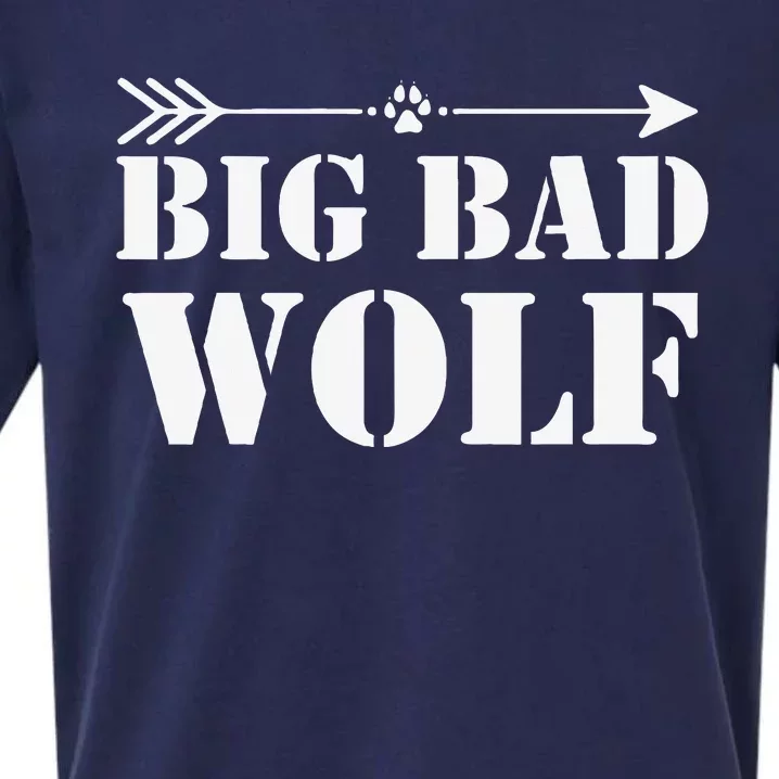 Big Bad and Wolf Funny Wolves Werewolf Cool Dog Gift Sueded Cloud Jersey T-Shirt