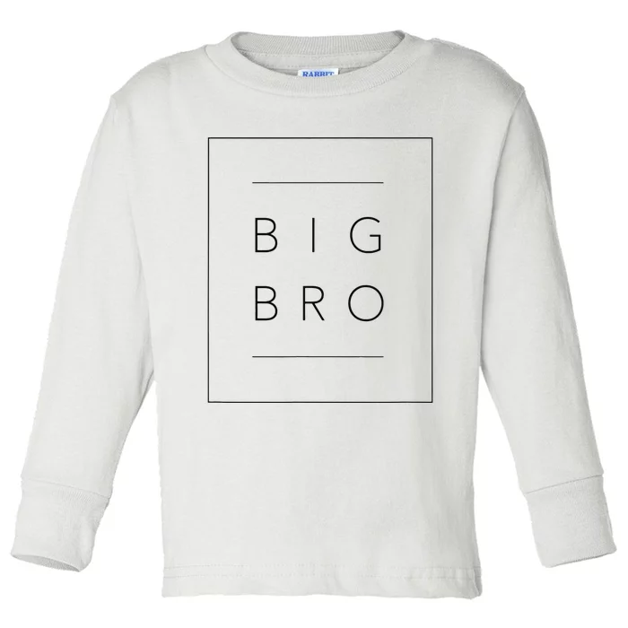 Big Brother Announcement Promoted To Big Bro Toddler Long Sleeve Shirt