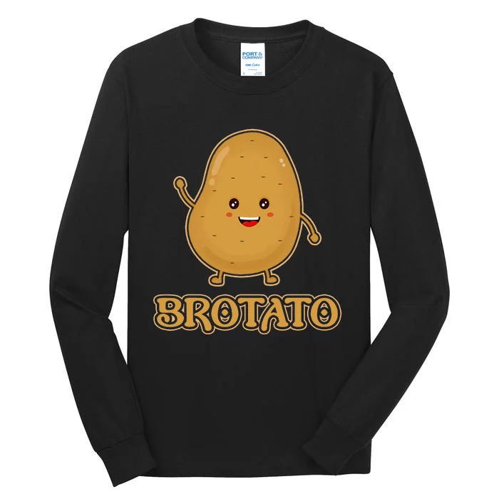 Brotato Brother and Potato Friendship Tall Long Sleeve T-Shirt