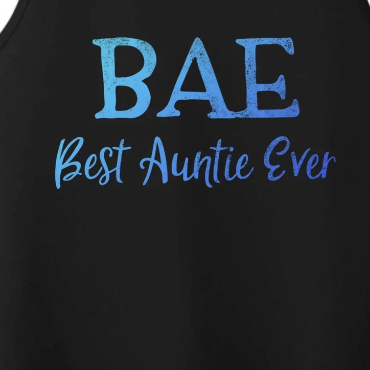 Bae Best Auntie Ever Aunt Christmas Mothers Day Gift Performance Tank