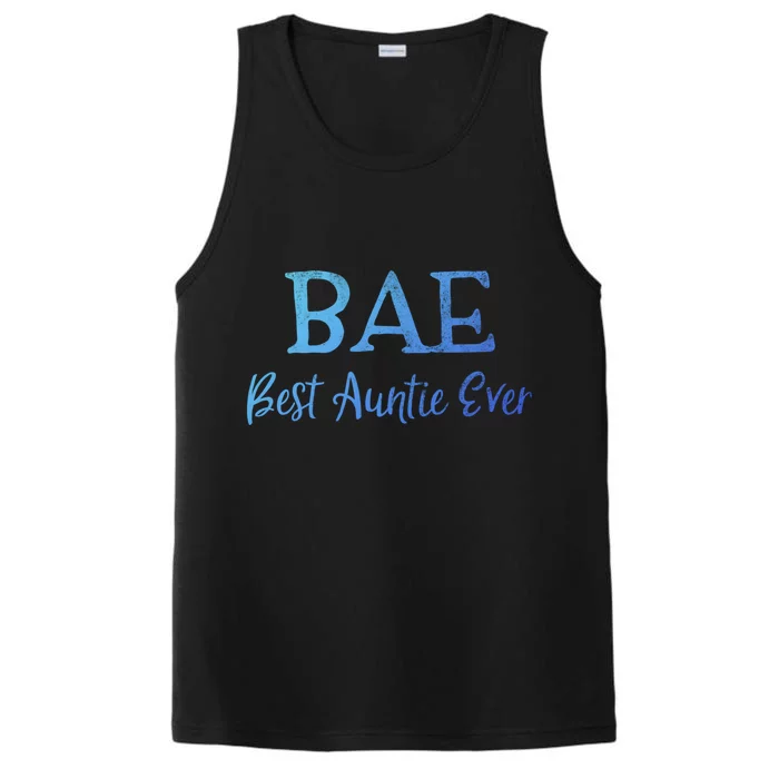 Bae Best Auntie Ever Aunt Christmas Mothers Day Gift Performance Tank