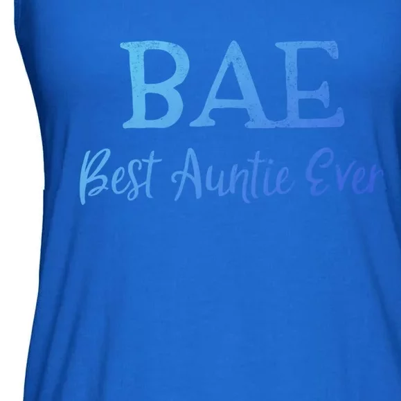 Bae Best Auntie Ever Aunt Christmas Mothers Day Gift Ladies Essential Flowy Tank